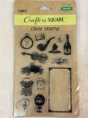 💜 Steampunk-Themed Clear Stamp Set